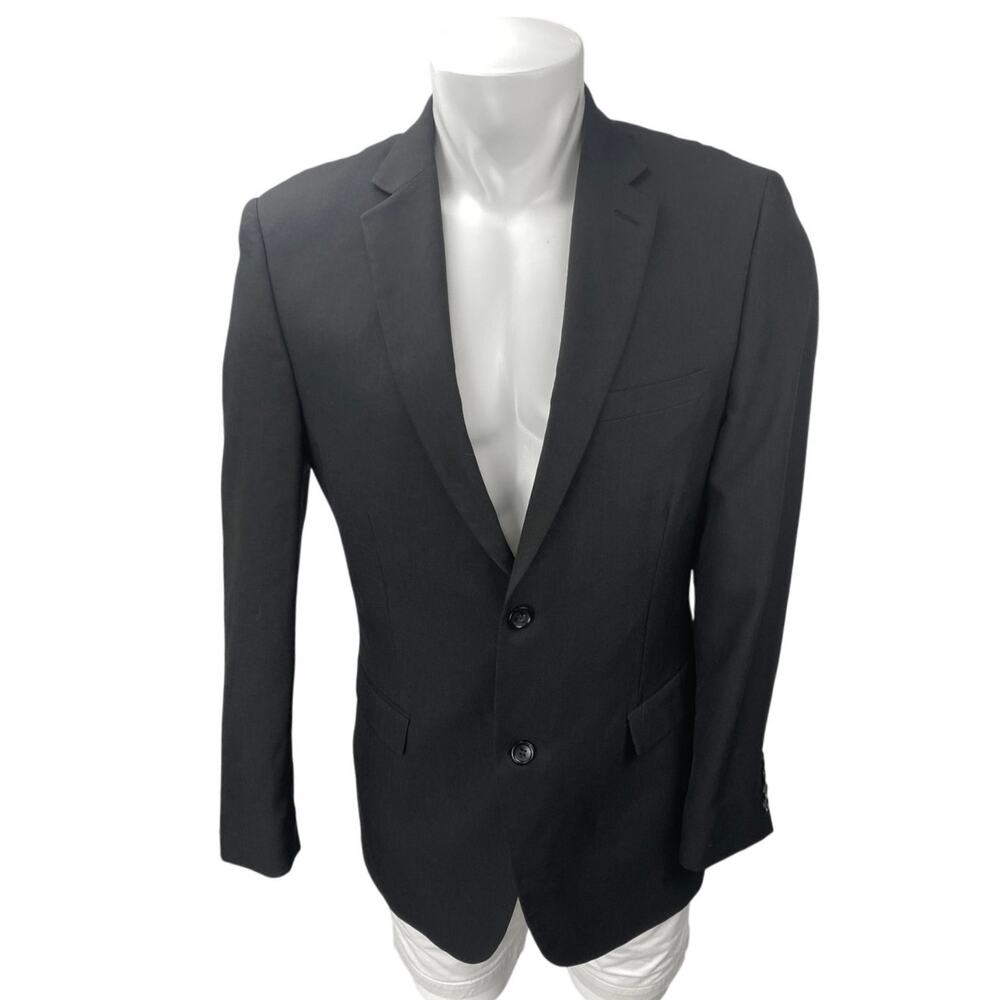 Paolo Giardini Harry Men's Black Long Sleeve Blazer Coat Suit Jacket Size 40L